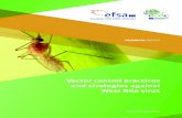 Vector control practices and strategies aainst West Nile virus · West Nile virus (WNV) is a vector-borne virus maintained and amplified in nature in an enzootic cycle between birds