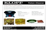 KLOPP: Model TC (Token Cleaner)...KLOPP: Model TC (Token Cleaner) The Model TC Token Cleaner is a table top vibratory bowl that is ideal for cleaning and polishing tokens and coins.