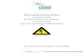 RECOMMANDATIONS concernant la formation à opérer en …electrotech-lp.ac-orleans-tours.fr/php5/3_Bac_ProELEEC/... · 2010. 2. 3. · formation à opérer en sécurité sur un ouvrage