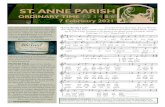 ST. ANNE PARISH...ST. ANNE PARISH Living the Gospel with love and courage. 715.849.3930 | stanneswausau.org 700 W. Bridge St., Wausau WI 54401 Parish Office: Please call or email Glory