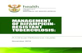 MANAGEMENT OF RIFAMPICIN- RESISTANT · PDF file 2020. 11. 12. · Rifampicin Resistant TB Patients Household Contacts Drug-Resistant TB that is not Rifampicin-Resistant: summary Management