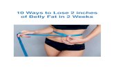 10 Ways to Lose 2 inches of Belly Fat in 2 Weeks