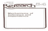National Institute on Drug Abuse - Mechanisms of Tolerance ......Mechanisms of Tolerance and Dependence Editor: Charles Wm. Sharp. Ph.D. Division of Preclinical Research National Institute