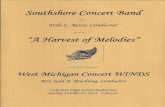 Southshore Concert (Band and Dale L, Reuss, Conductor ... · PDF file by Elie Siegmeister 3. County Fair .. Aaron Copland Walk to the Bunkhouse from "The Red Pony" . Salute To Kansas