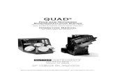 Sutter Instrument QUAD Operation ManualQUAD FOUR-AXIS MICROMANIPULATOR SYSTEM OPERATION MANUAL – REV. 3.32K (20201123) (FW V2.51+) Axis, & One Digital Drive Novato, CA 94949 Voice: