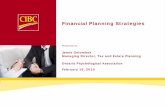 Financial Planning Strategies Conference... · 2018. 10. 26. · Financial Planning Strategies Jamie Golombek Managing Director, Tax and Estate Planning Ontario Psychological Association
