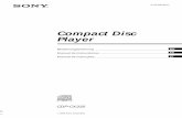 Compact Disc Player...2000 Sony Corporation CDP-CX335 Compact Disc Player Bedienungsanleitung Manual de instrucciones Manual de instruções DE ES PT 2DE Willkommen! Danke, daß Sie