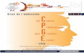 CPGE - Education · 2017. 12. 8. · CPGE au lieu de 6 dans la procédure admission-postbac. Le nombre de places offertes en 1ère année hors CPES (1558) est en augmentation grâce