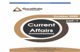 OCTOBER CURRENT AFFAIRS PART 1 · 2020. 11. 28. · GOALTIDE IAS ACADEMY 10 OCTOBER CURRENT AFFAIRS PART 1 CA2. Crime in India report for 2019- Part 2 Part 1 we have covered yesterday.