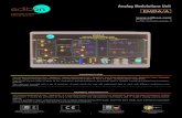 Analog Modulations Unit - EDIBON · 2020. 12. 22. · Analog Modulations Unit EMDA/A INTRODUCTION The Analog Modulations Unit, "EMDA/A", Digital Modulations Unit, "EMDA/D" and Pulse