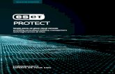 Single-pane-of-glass cloud console - ESET...SINGLE PANE OF GLASS All ESET endpoint products can be managed from a single ESET PROTECT console. This includes workstations, mobiles,