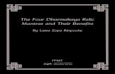 Four Dharmakaya Relic Mantras and their Benefits · 2020. 10. 8. · 3 Introduction The four dharmakaya relic mantras are a sacred relic. They are the highest relics of Buddha, relics