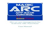 Slot car race management for Scalextric ARC Powerbase User … · 2020. 3. 15. · Slot car race management for Scalextric ARC Powerbase User Manual. PAGE 1 ... car is repositioned