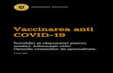 Vaccinarea anti COVID-19 - Agerpres...medicului de familie sau al medicului curant. Bolnavii cronici cu vârsta sub 65 de ani se pot vaccina în etapa a II-a dar trebuie valida#i în