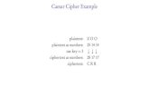 Caesar Cipher Examplemath.colorado.edu/~kstange/teaching-resources/crypto/slides-first-w… · 4.Encrypt your answer in Caesar cipher using the key you chose (by hand). 5.Give your