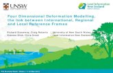 Four Dimensional Deformation Modelling, the link between … · 2012. 4. 27. · Four Dimensional Deformation Modelling, the link between International, Regional and Local Reference