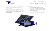 Model 4000/4001 Solar-Powered Chemical Injection Pump · 2014. 12. 23. · Model 4000/4001 Solar-Powered Chemical Injection Pump 2 SPECIFICATIONS Materials of Construction: Wetted