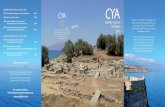 CYA SummerBrochure 2016d - College Year in Athens · 2016. 2. 5. · cya summer courses in Greece 2016 COLLEGE YEAR IN ATHENS SUMMER SESSION I: May 30–June 25, 2016 MS321 Excavating