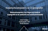 Kwantumcomputers & Cryptografie - Smals Research · 2020. 11. 25. · 3 Moderne cryptografie Sinds intrede computer (Jaren 1970) Open algoritmes, geheime sleutels Veiligheid gebaseerd