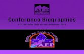 Conference Biographies - Association of Environmental ...AEP California State Virtual Conference, 2020 Conference Biographies | 1 Panelist: Aaron Allen, Chief, North Coast Branch,