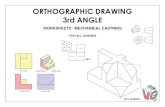 ORTHOGRAPHIC DRAWING 3rd ANGLE - Curriculum vanaf Junie 2020/12...orthographic projection: 1.1 The front view (as shown by the arrow) 1.2 The top view 1.3 The left view Show all hidden