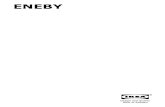 ENEBY - IKEA · 2018. 12. 7. · Attach Speaker to a wall or a stand: ENEBY wall mount and ENEBY stand are accessories and are sold separately. Use holes (4) and included screws to