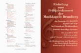 Frühjahrskonzert Musikkapelle Brandberg · 2016. 5. 16. · Fascinating Drums Solo für Schlagzeugregister Ted Huggens Carrickfergus – Irische Volksweise Arrangement Michael GeislerMichael