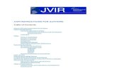 JVIR INSTRUCTIONS FOR AUTHORSguaranteed acceptance. Authors may consult the Editor with proposals prior to preparation and submission of unsolicited review articles. Specific instructions