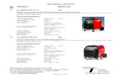 SR. PRODUCT MODEL NO NO. 1) PLASMA PROF 37 C 961 TECHNICAL DETAIL.pdf · 2011. 6. 13. · 11) POWER TIG 1965 DC HF 277 MMA and TIG welding pulse inverter type DC power source HF ignition.