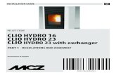 PELLET STOVE CLIO HYDRO 16 CLIO HYDRO 23 CLIO HYDRO 23 … · 2020. 3. 31. · CLIO HYDRO 16 CLIO HYDRO 23 CLIO HYDRO 23 with exchanger PART 1 - REGULATIONS AND ASSEMBLY Instructions