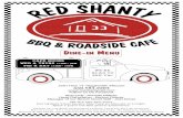 Red Shanty - DD MM In Menu.pdfRelax & Enjoy the Red Shanty Experience. 2201 Hwy 13 · Higginsville, Missouri 660.584.2204 Follow Us On Facebook Boss Lady - Annette Dittmer Head Dishwasher
