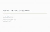 Introduction to Federated Learningresearchers.lille.inria.fr/abellet/talks/federated... · 2020. 12. 2. · SCAFFOLD: CORRECTING LOCAL UPDATES [KARIMIREDDY ET AL., 2020] Algorithm