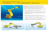 Application system · The FANUC R-2000iC robot is a multi-purpose intelligent robot based on FANUC’s years of experience and renowned technology. This high performance intelligent