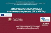 Integrazione economica e commerciale (focus UE e EFTA)...recepito circa 1400 leggi e direttive comunitarie. L’evoluzione dei Trattati europei Unione europea - Trattati, Istituzioni,