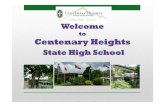 Centenary Heights State High School is · 2019. 1. 11. · Centenary Heights State High School is located in Toowoomba ... “What I learned from the days in Australia is something
