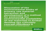 Discussion of the environmental limits of primary raw ... ... G£¼nter Dehoust, Andreas Manhart, Gerd