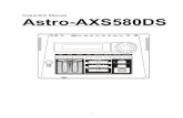 Instruction Manual Astro-AXS580DS · Unplug the AC adaptor during electric storms. Avoid plugging the AC adaptor into the same AC outlet as an appliance with high power con-sumption,