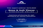 Bone & Soft Tissue...Bone & Soft Tissue SYMPOSIUM ONLINE Irena Sailer Prof. Dr. med. dent. Vincent Fehmer MDT Importance of choosing the right biomaterial for implant restorationsTHE