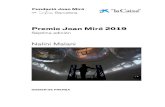 Premio Joan Miró 2019 - Museu Barcelona · PDF file 2019. 5. 22. · Premio Joan Miró 2019 . Séptima edición . Nota de prensa . Nalini Malani, Premio Joan Miró 2019 . La artista