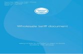 Wholesale tariff document - Thames Water...Introduction to the Wholesale Tariff Document This document sets out the wholesale tariffs for Thames Water relating to household and non-household