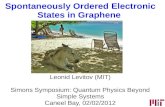 Spontaneously Ordered Electronic States in Graphenelevitov/Simons_symposium_2012a.pdfMayorov et al (2012) Transport experiments compatible with the QAH state (but indecisive) Incompressible