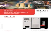 EG Series Screw Air Compressors - ELGi · 2019. 11. 4. · ELGi, established in 1960, designs and manufactures a wide range of air compressors. The company has gained its reputation