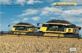 NEW HOLLAND CX8OOO...New Holland CX combine harvesters are a land-mark in the history of harvesting systems. Their innovative technology tackles the challenges of changing farming