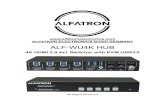 ALFATRON ELECTRONICS …...1.1 Features 4x1 HDMI 2.0 Switcher with KVM. Supports video resolution up to 4Kx2K@60Hz 4:4:4, HDR 10 and Dolby Vision. HDCP 2.2 compliant. Compatible with