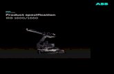 ROBOTICS Productspecification IRB1600/1660...Revision Description • AddedanewvariantIRB1600ID-6/1.55. • SectionTrackmotionwithoptions1001-1,1000-5and1000-6removed frommanual ...