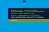 Circular economy: what we want to know and can measure...What we want to know 12 What we can already measure, and therefore know: baseline assessment 12 Monitoring transition dynamics