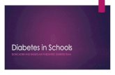 Diabetes in schools · 2020. 8. 27. · Welcome! Agenda Registration/Arrival Diabetes in School Management presentation Comfort break Workshops 1. Blood glucose monitoring & freestyle