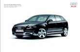 The A3, A3 Sportback and S3 Pricing and Specification Guide · 2015. 4. 24. · The A3 and A3 Sportback 4 Engines and quattro 6 Model details and prices Standard models 8 SE models