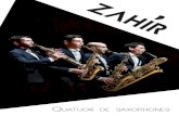 Quatuor saxophonesquatuorzahir.com/wp-content/uploads/2020/11/Biographies... · quatuor de saxophones. Il se forme ensuite aux Conservatoires de Toulouse et de Lyon, des années d’études