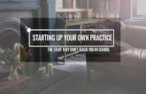 STARTING UP YOUR OWN PRACTICE - American Psychological … · 2020. 10. 26. · STARTING UP YOUR OWN PRACTICE THE STUFF THEY DON'T TEACH YOU IN SCHOOL Who do you want to work with